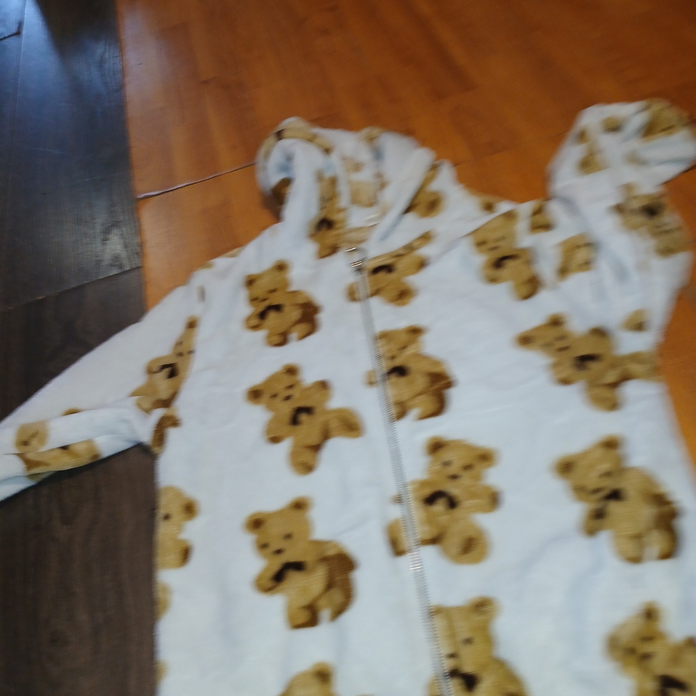 Cozy Bear Print Kids Pajamas